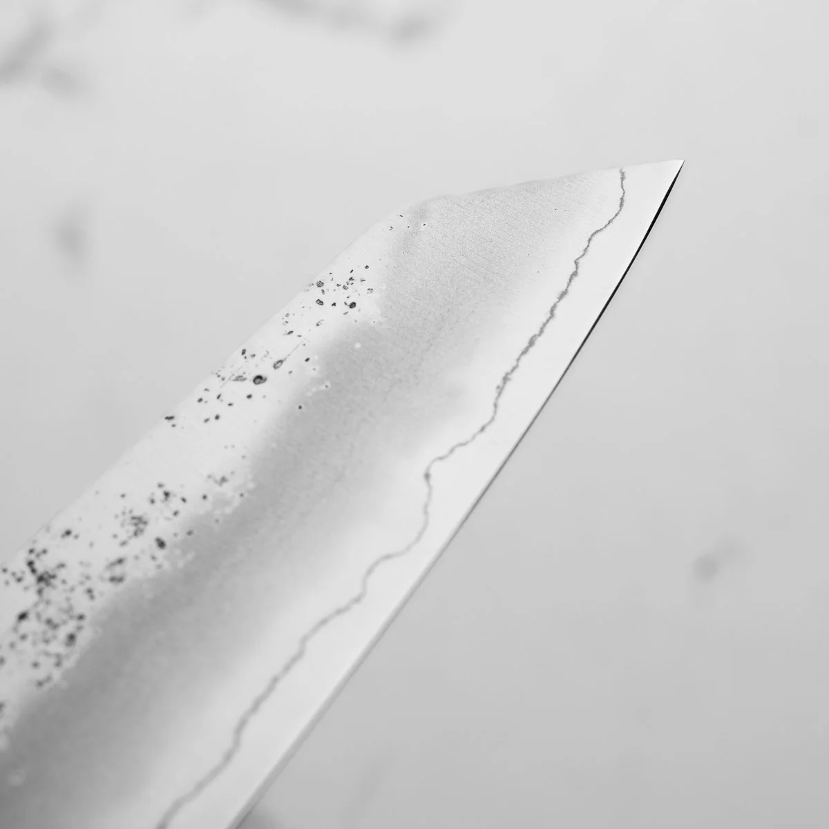 Hajimaru Ginsan Nashiji Kiritsuke Gyuto 205mm - Mono Bubinga - Image 7