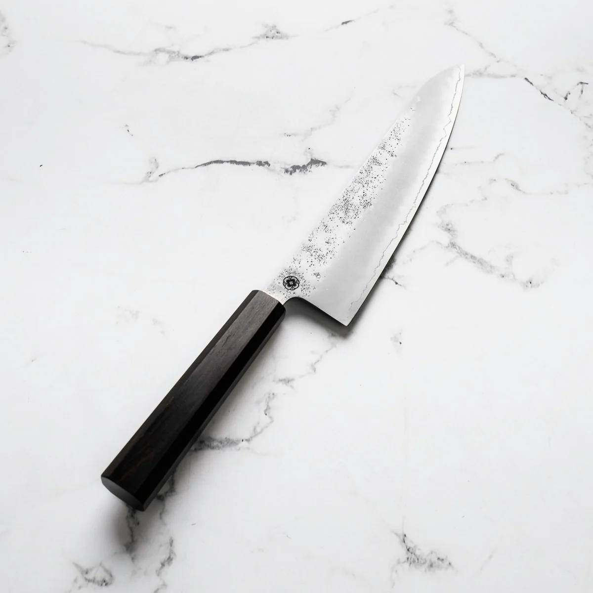 Hajimaru Ginsan Nashiji Gyuto 210mm - Mono Ebony - Image 2