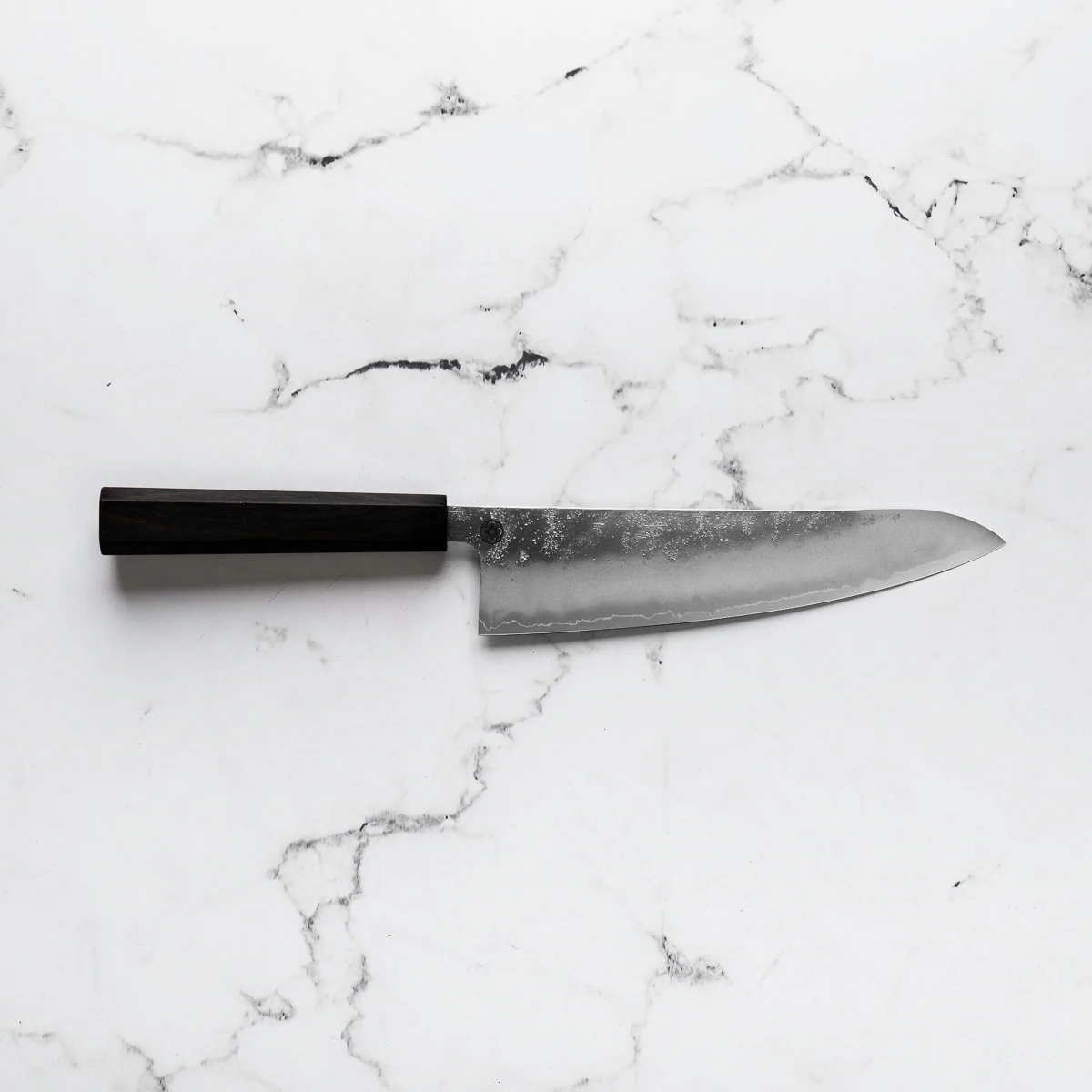 Hajimaru Ginsan Nashiji Gyuto 210mm - Mono Ebony - Image 3