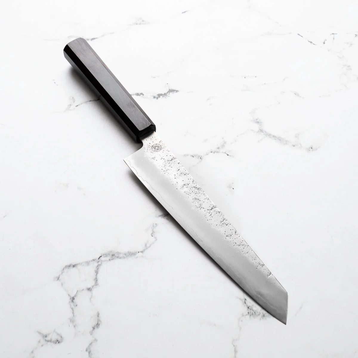 Hajimaru Ginsan Nashiji Kiritsuke Gyuto 205mm - Mono Ebony