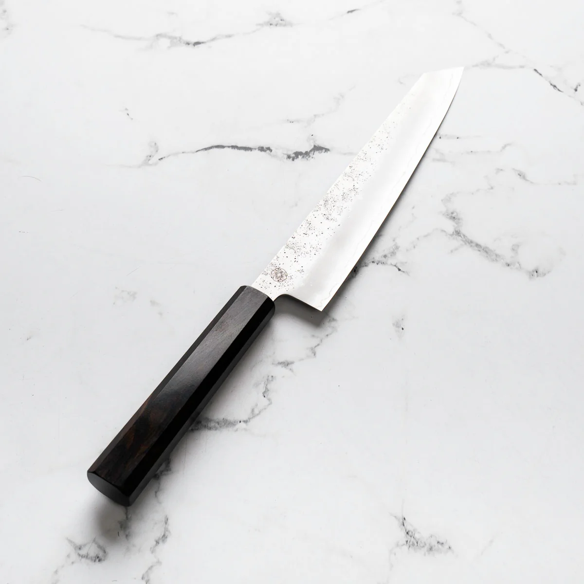 Hajimaru Ginsan Nashiji Kiritsuke Gyuto 205mm - Mono Ebony - Image 2