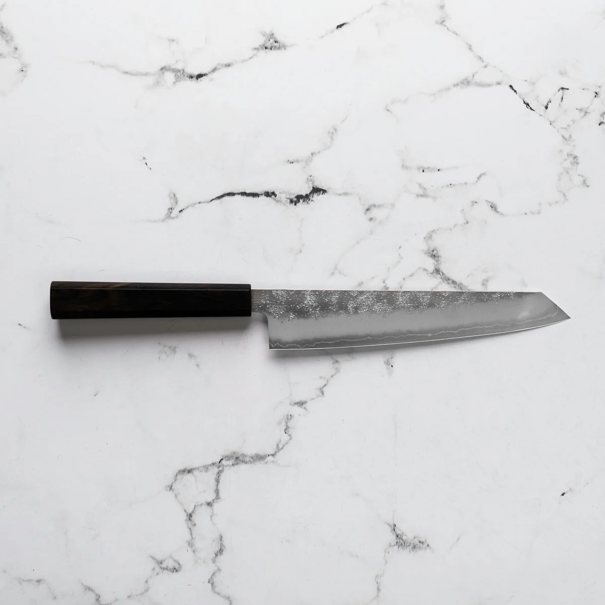 Hajimaru Ginsan Nashiji Kiritsuke Gyuto 205mm - Mono Ebony - Image 3