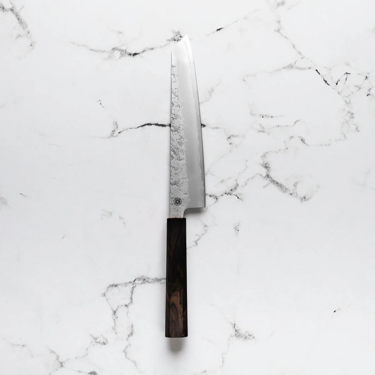 Hajimaru Ginsan Nashiji Kiritsuke Gyuto 205mm - Mono Ebony - Image 4