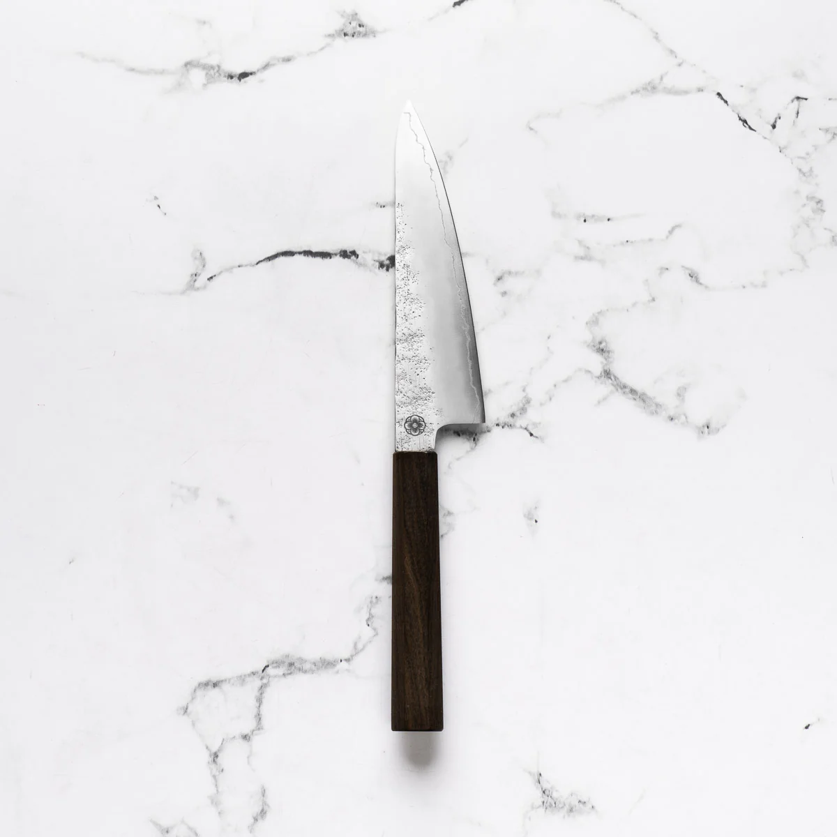 Hajimaru Ginsan Nashiji Ko Santoku 150mm - Mono Bubinga - Image 3