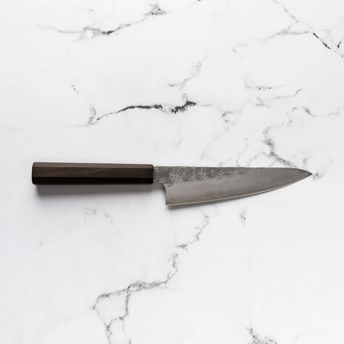 Hajimaru Ginsan Nashiji Ko Santoku 150mm - Mono Bubinga - Image 4