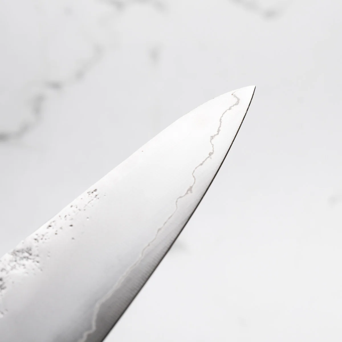 Hajimaru Ginsan Nashiji Ko Santoku 150mm - Mono Bubinga - Image 5