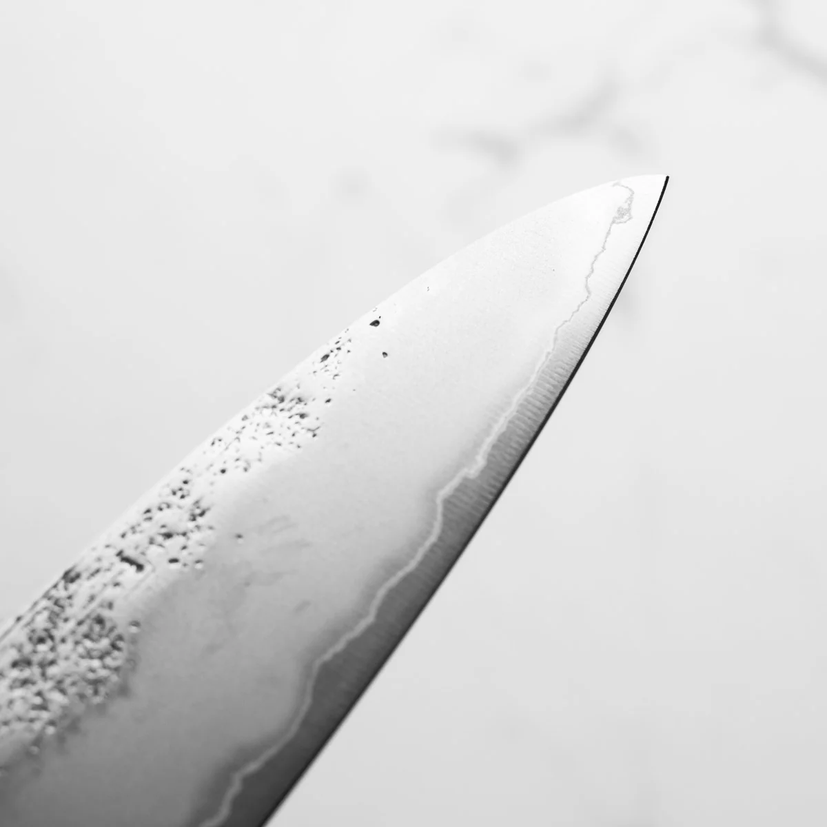 Hajimaru Ginsan Nashiji Petty 130mm - Mono Ebony - Image 6