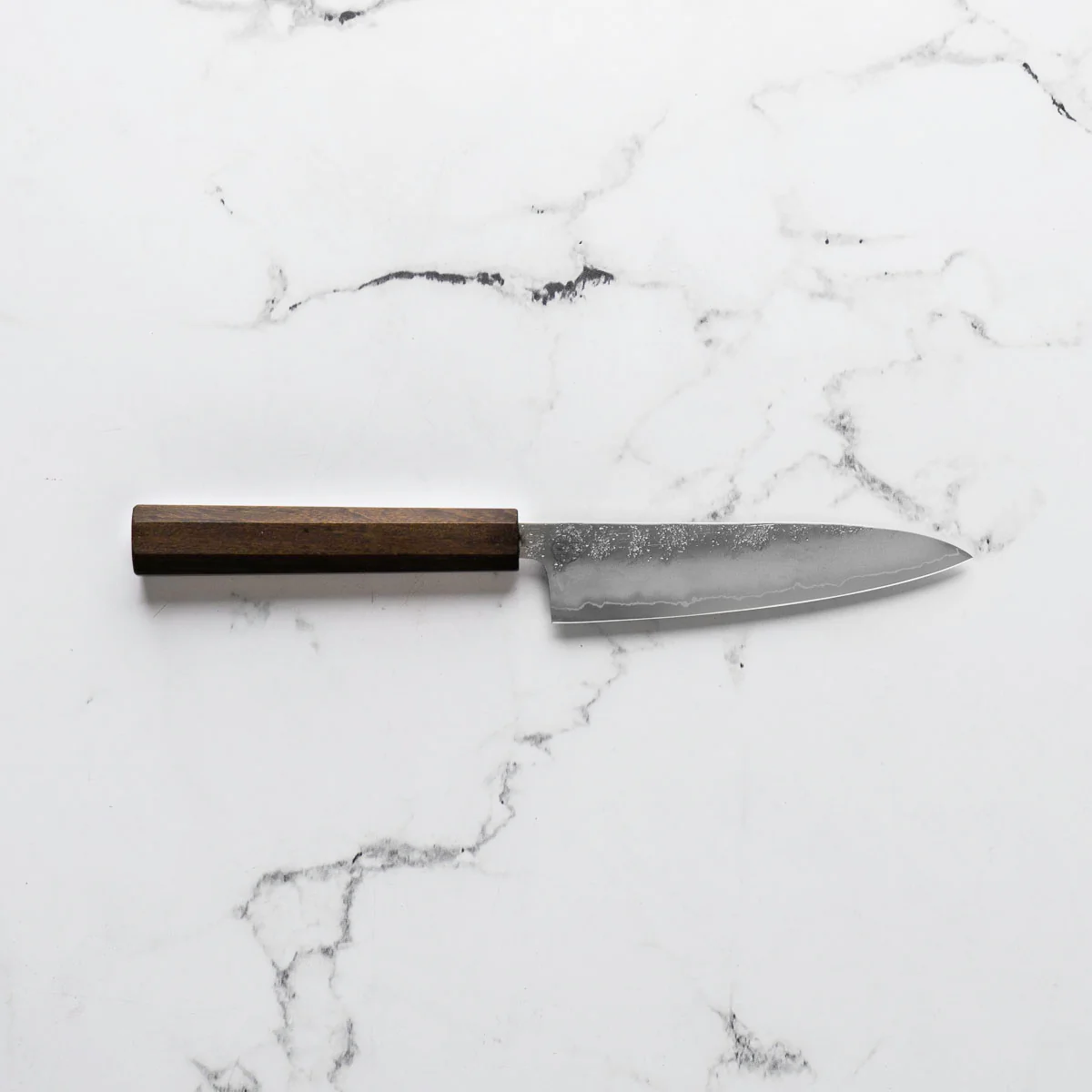 Hajimaru Ginsan Nashiji Petty 130mm - Mono Bubinga - Image 4