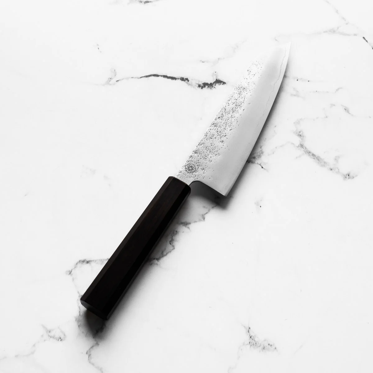 Hajimaru Ginsan Nashiji Santoku 170mm - Ebony - Image 2