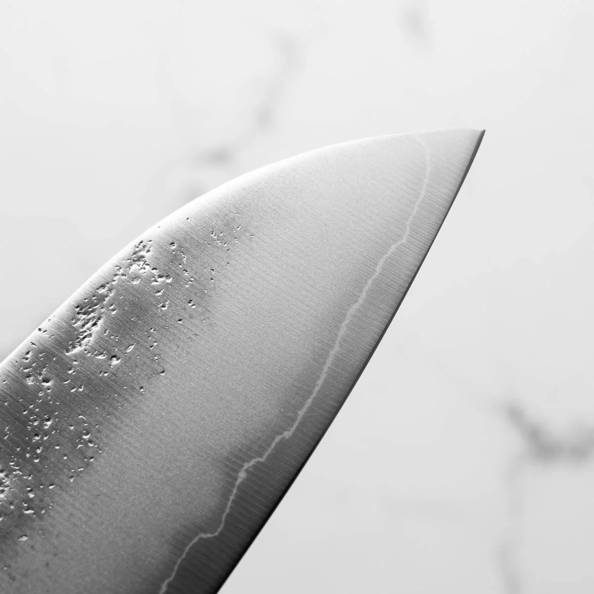 Hajimaru Ginsan Nashiji Santoku 170mm - Ebony - Image 5