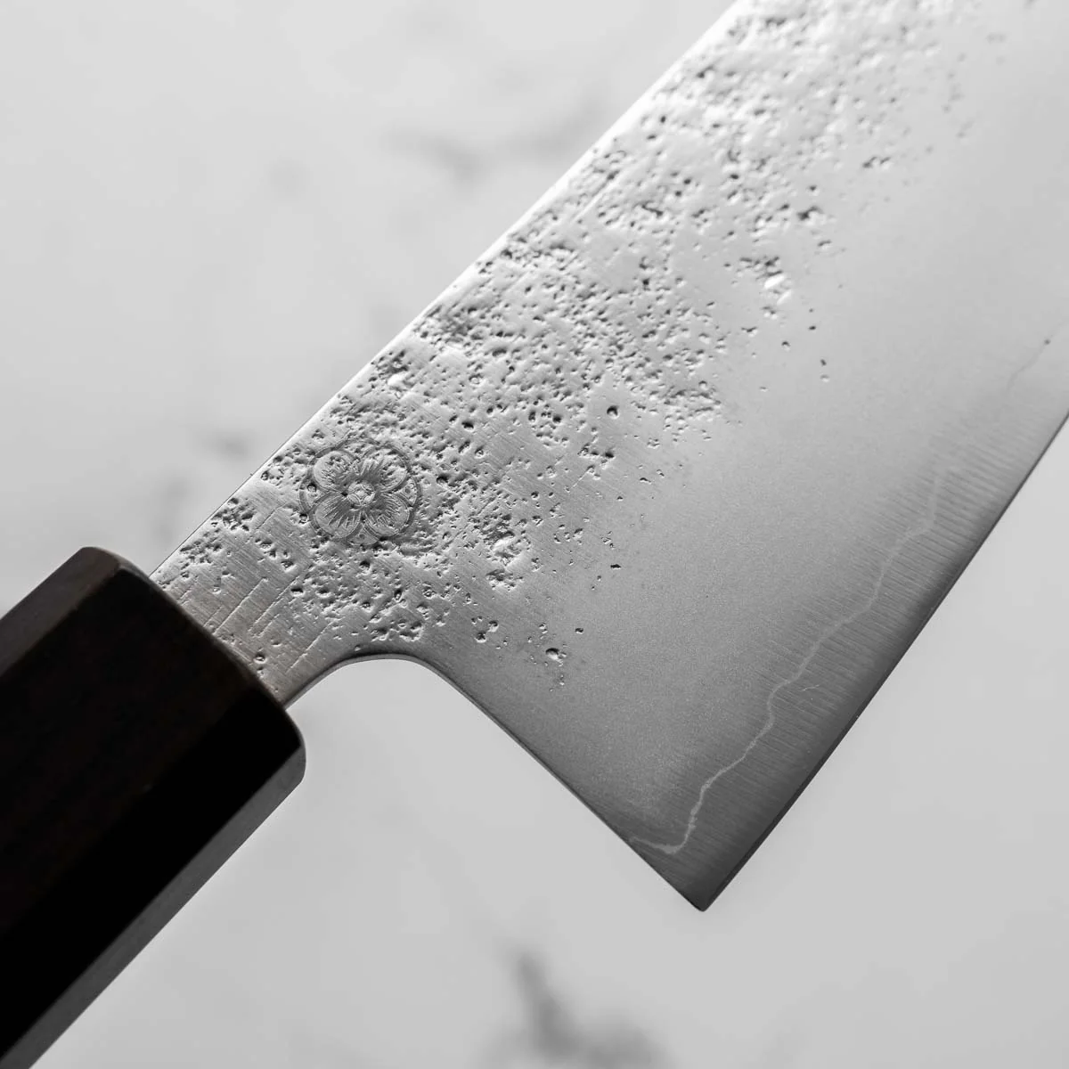 Hajimaru Ginsan Nashiji Santoku 170mm - Ebony - Image 6