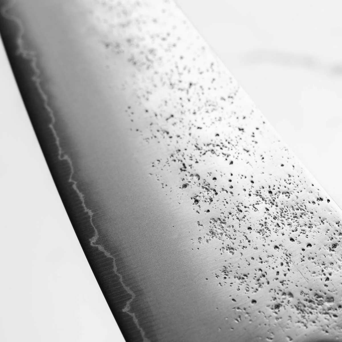 Hajimaru Ginsan Nashiji Santoku 170mm - Ebony - Image 7