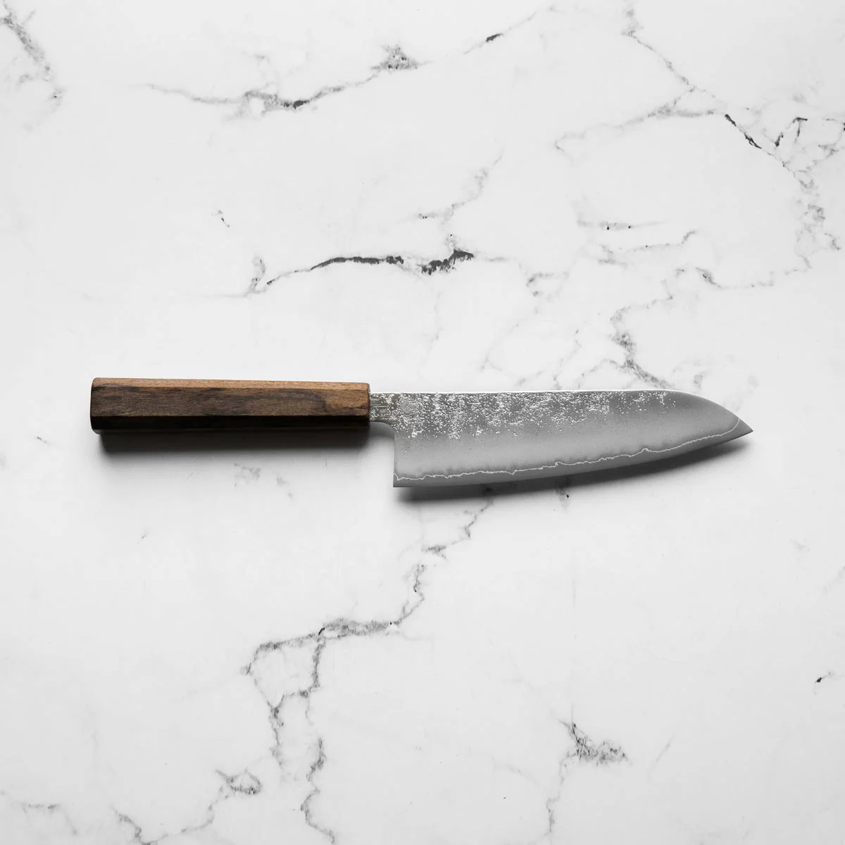 Hajimaru Ginsan Nashiji Santoku 170mm - Bubinga - Image 4