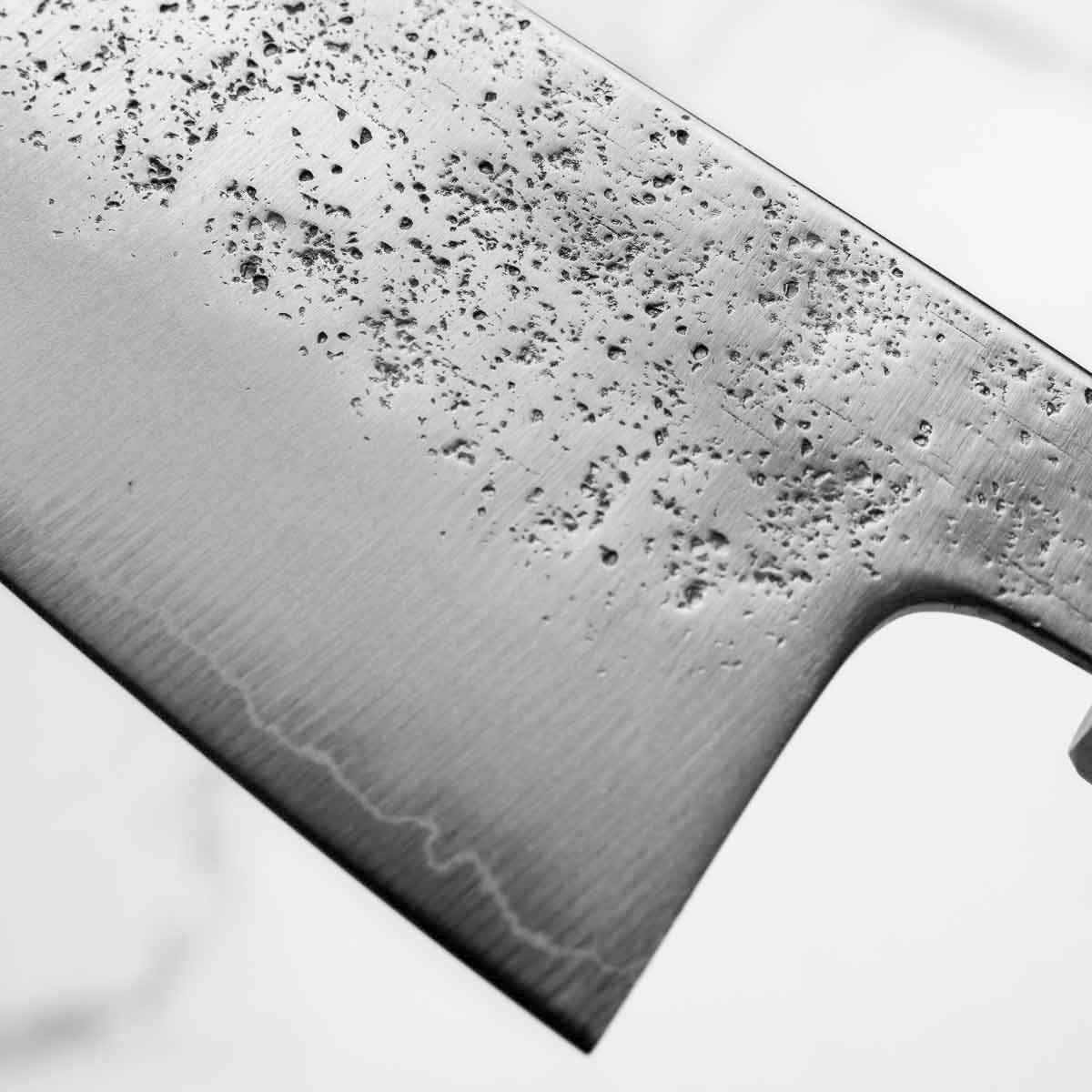 Hajimaru Ginsan Nashiji Santoku 170mm - Bubinga - Image 6