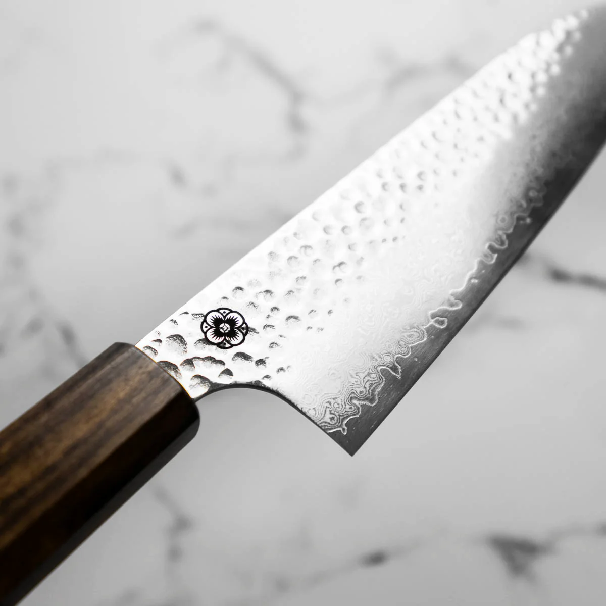 Hajimaru VG10 Tsuchime Damascus Santoku 180mm - Image 4