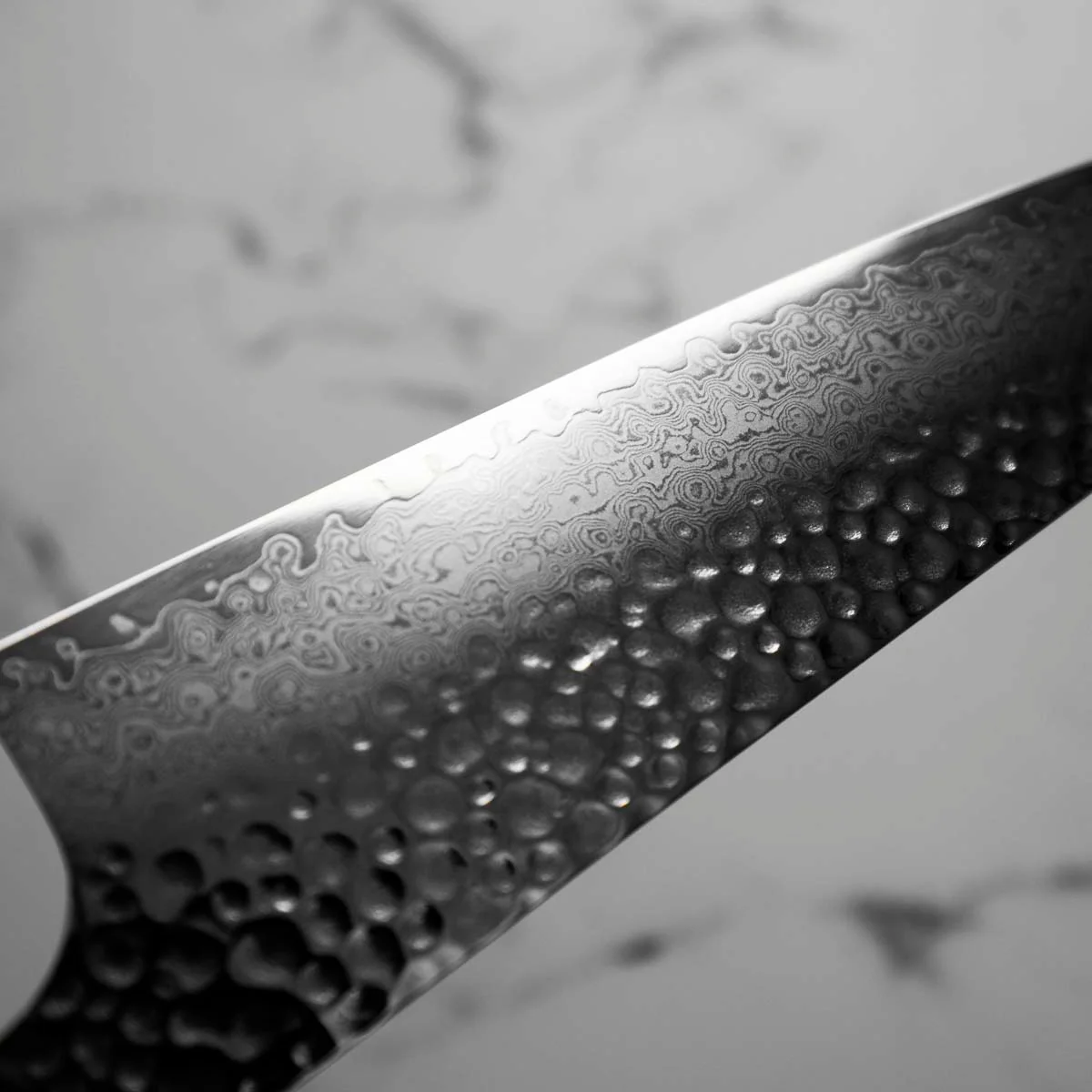 Hajimaru VG10 Tsuchime Damascus Santoku 180mm - Image 6