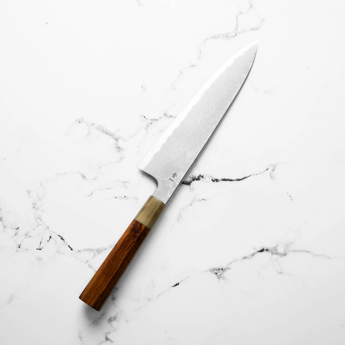 Hatsukokoro Blue 1 Damascus Gyuto 210mm - Image 2
