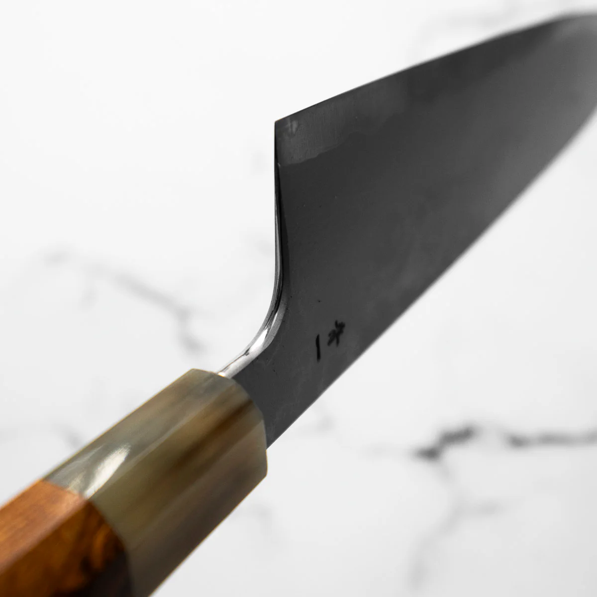 Hatsukokoro Blue 1 Damascus Gyuto 210mm - Image 9