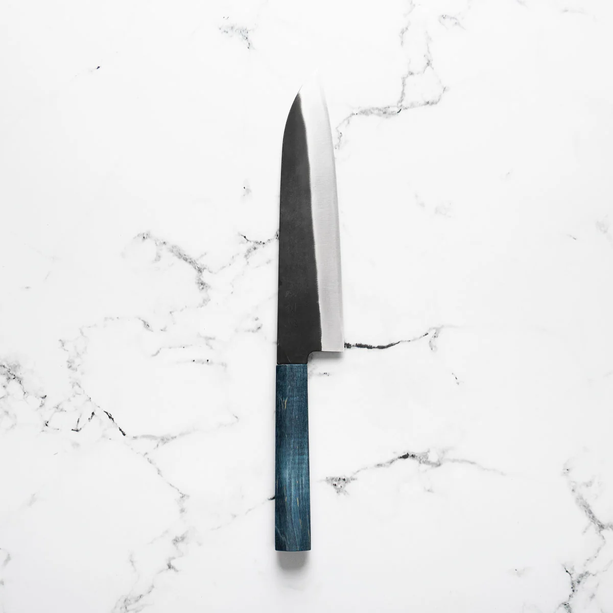 Hatsukokoro Blue 2 Kurouchi Gyuto 210mm - Blue - Image 5