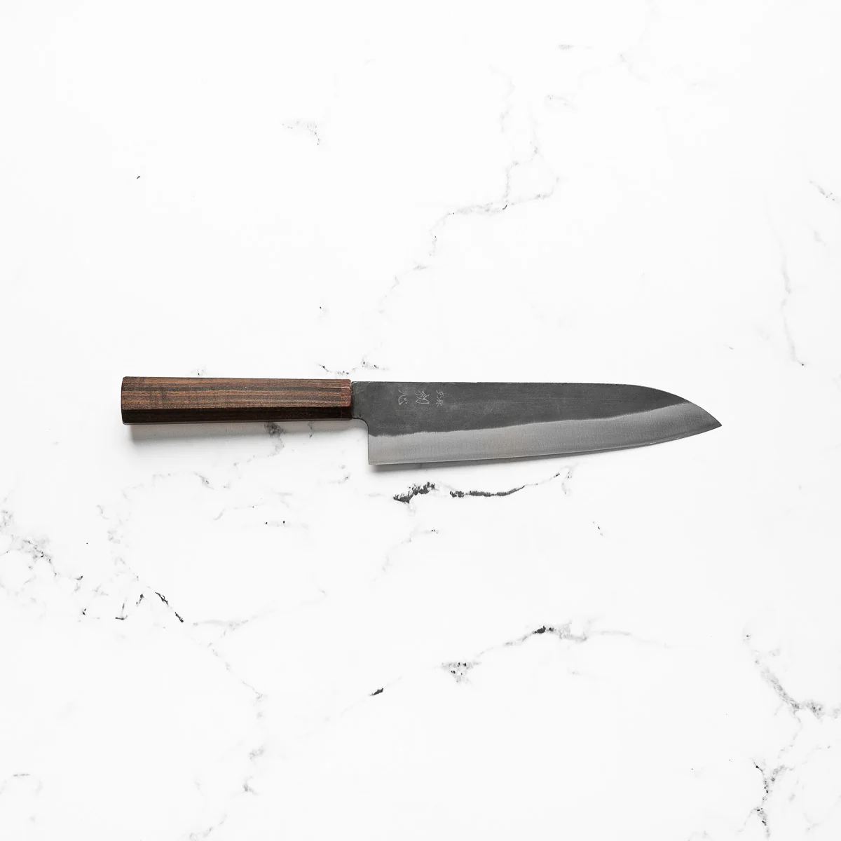 Hatsukokoro Blue 2 Kurouchi Gyuto 210mm - Brown - Image 4