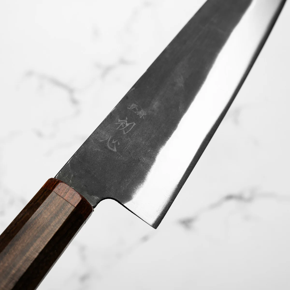 Hatsukokoro Blue 2 Kurouchi Gyuto 210mm - Brown - Image 5