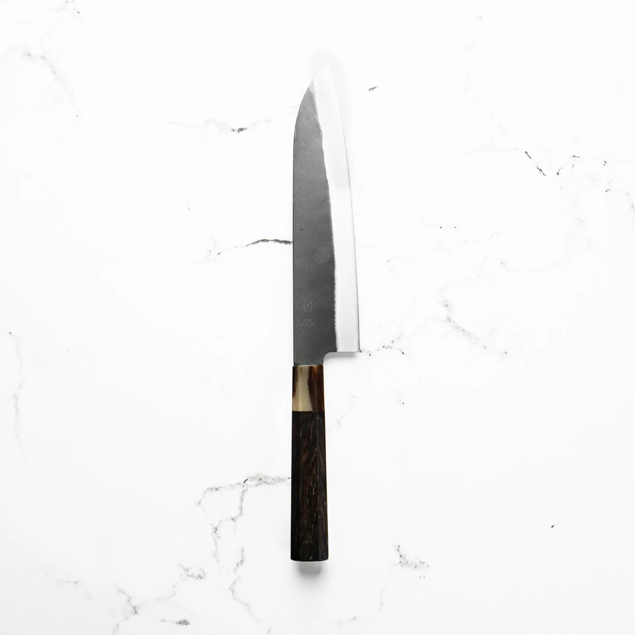 Hatsukokoro Blue 2 Kurouchi Gyuto 210mm - Ebony & Blonde - Image 4
