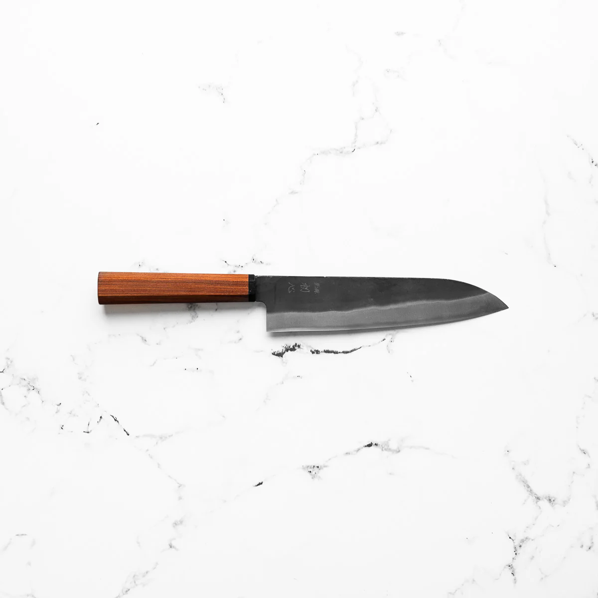 Hatsukokoro Blue 2 Kurouchi Gyuto 210mm - Red - Image 4