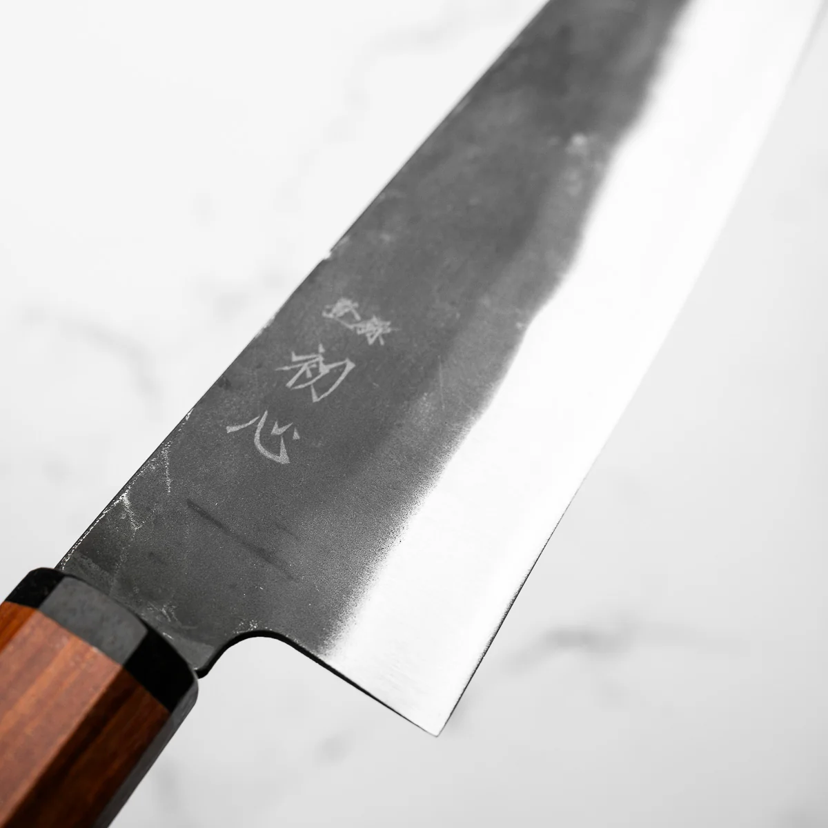 Hatsukokoro Blue 2 Kurouchi Gyuto 210mm - Red - Image 5