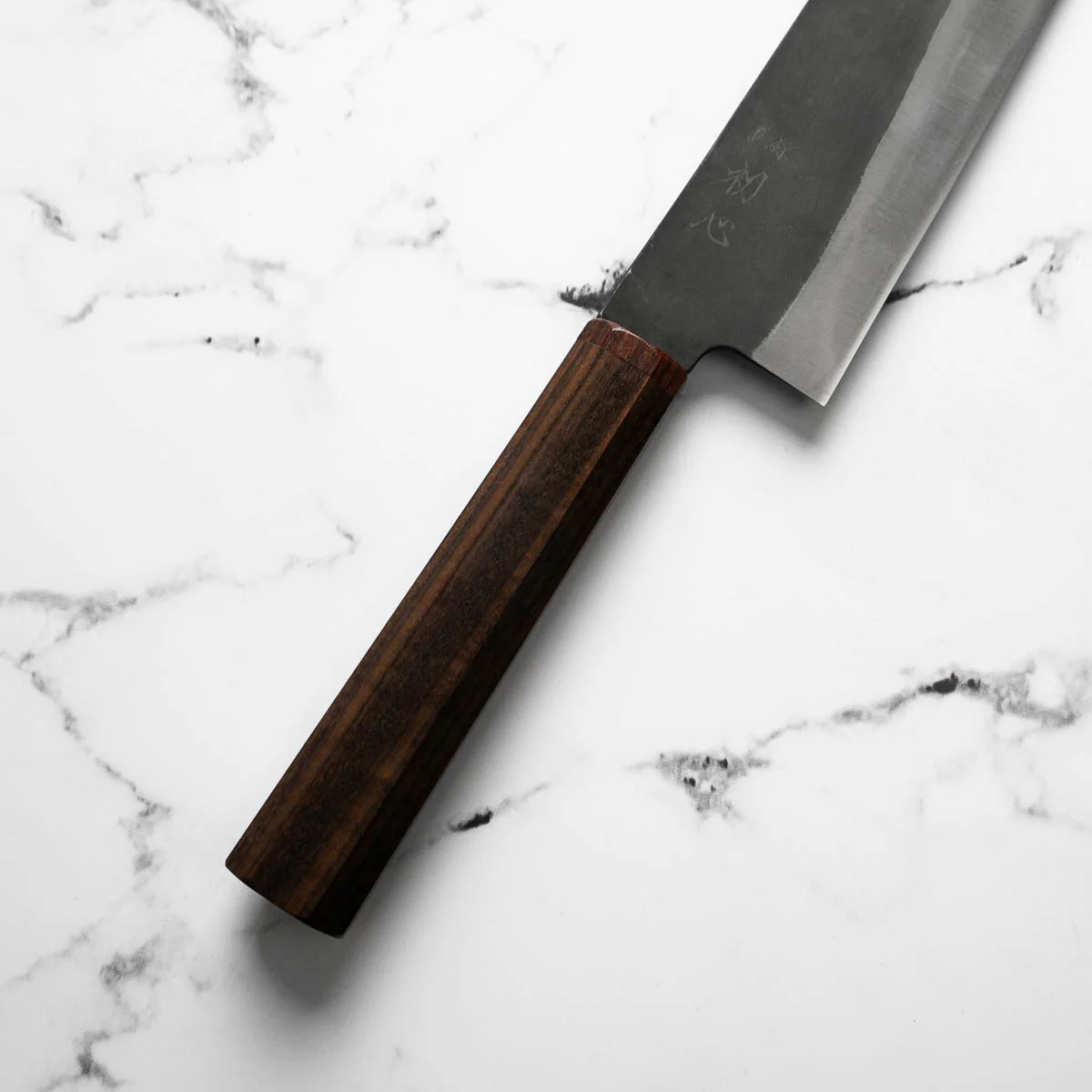 Hatsukokoro Blue 2 Kurouchi Gyuto 210mm - Rosewood - Image 5