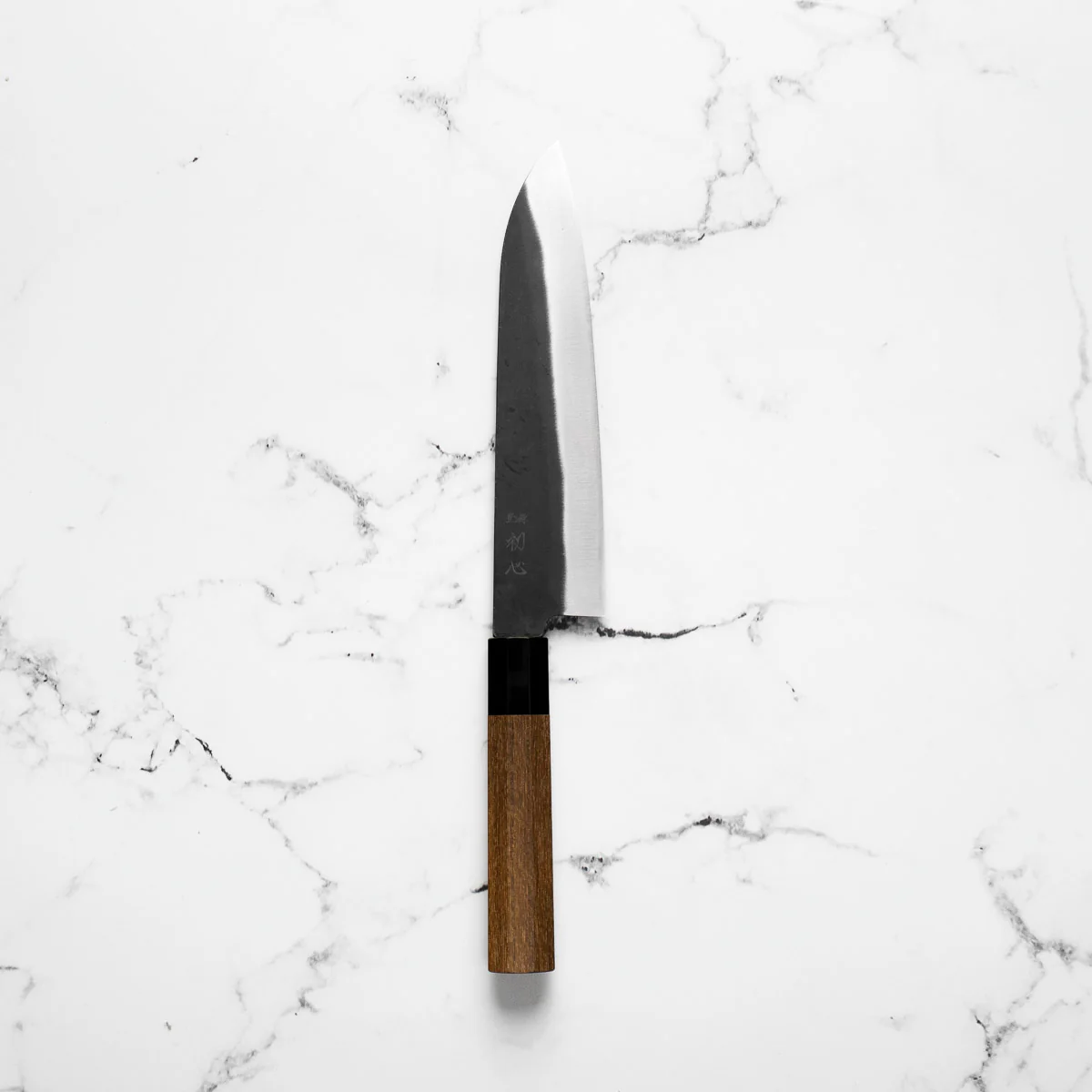 Hatsukokoro Blue 2 Kurouchi Gyuto 210mm - Teak - Image 3