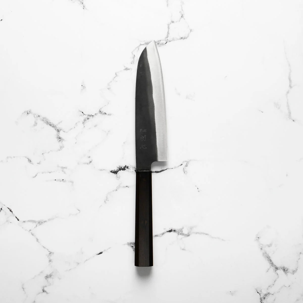 Hatsukokoro Blue 2 Kurouchi Santoku 165mm - Ebony - Image 3