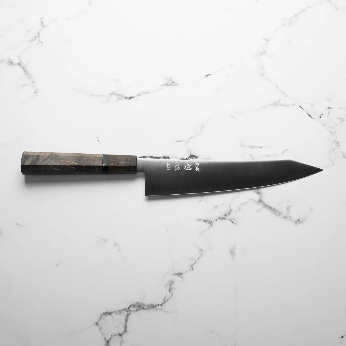 Hatsukokoro Hayabusa ATS34 Kiritsuke 210mm - Dark Maple - Image 4