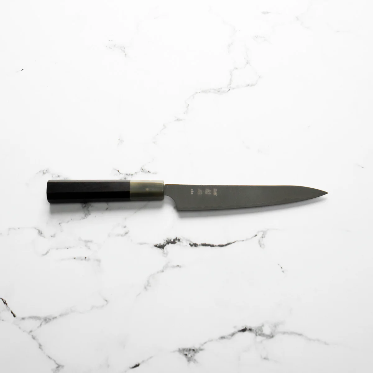 Hatsukokoro Hayabusa Blue Super Petty 150mm - Ebony & Blonde - Image 4