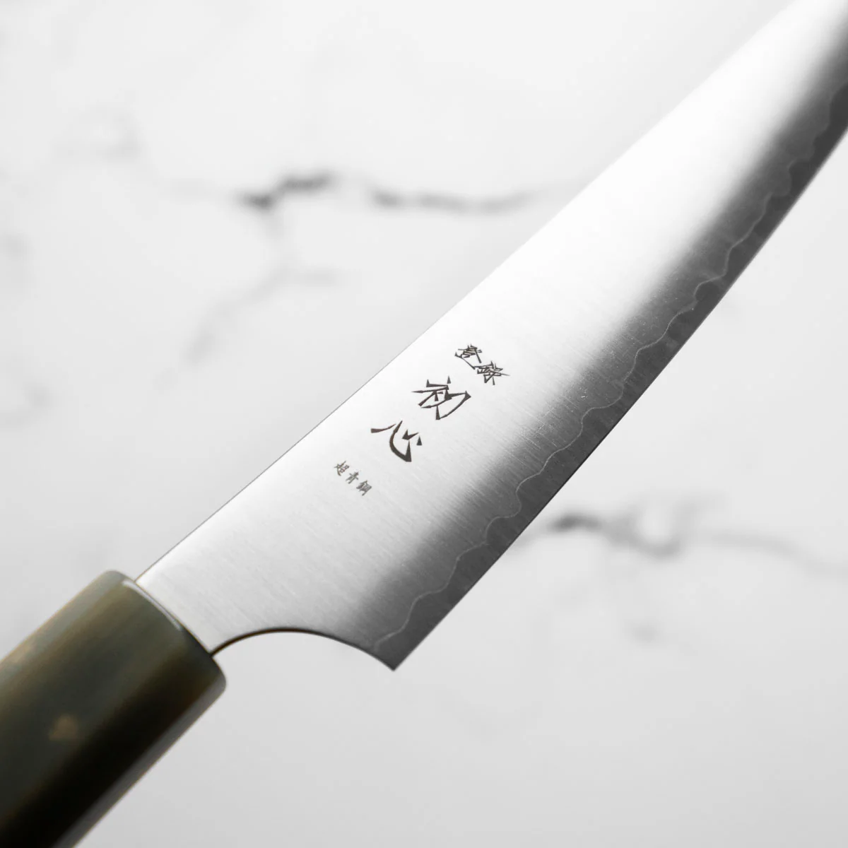 Hatsukokoro Hayabusa Blue Super Petty 150mm - Ebony & Blonde - Image 5