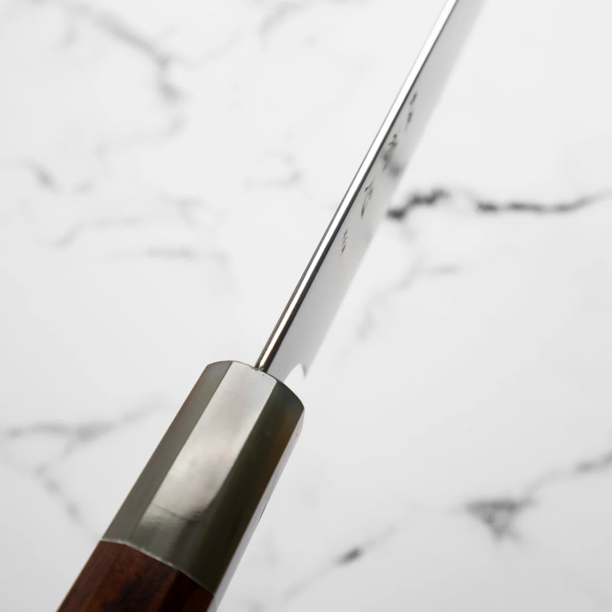 Hatsukokoro Hayabusa Blue Super Gyuto 210mm - Quince - Image 5