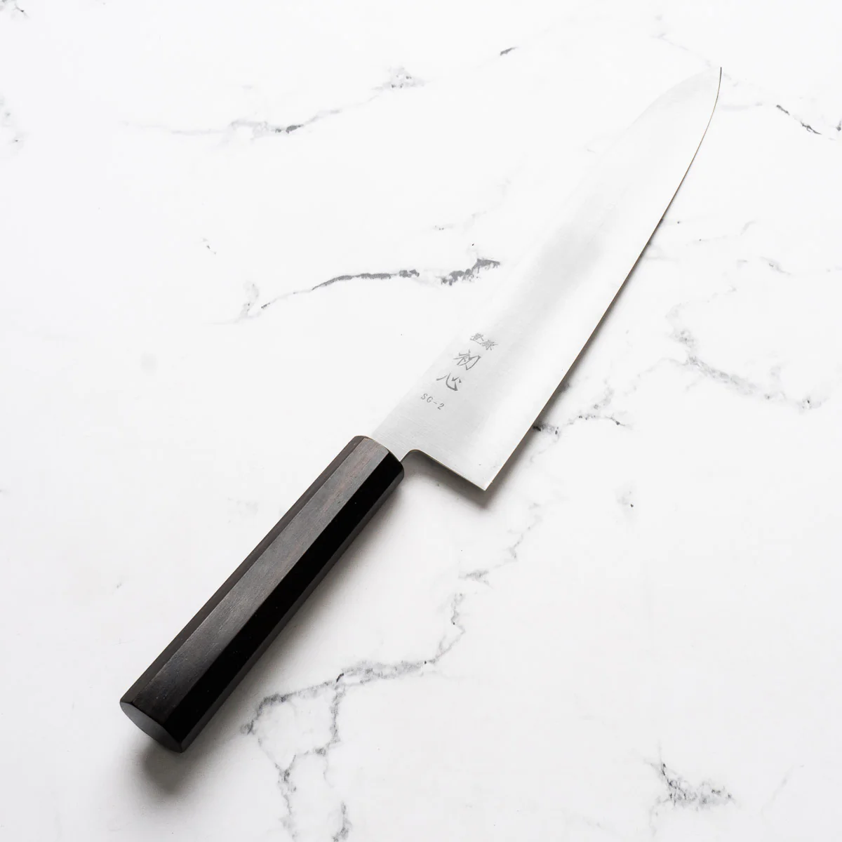 Hatsukokoro Hayabusa SG2 3 Layer Gyuto 240mm - Ebony - Image 2