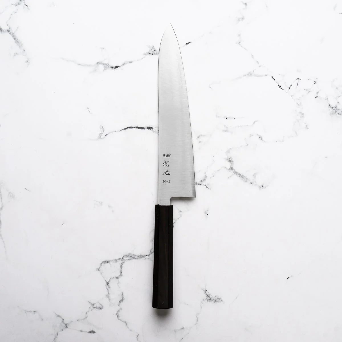 Hatsukokoro Hayabusa SG2 3 Layer Gyuto 240mm - Ebony - Image 3