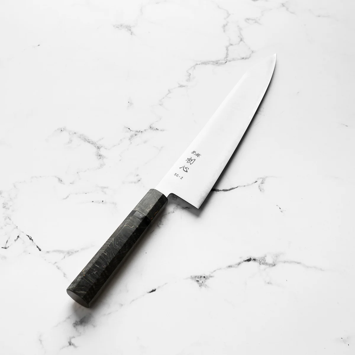 Hatsukokoro Hayabusa SG2 3 Layer Kiritsuke Gyuto 240mm - Dark Maple - Image 2
