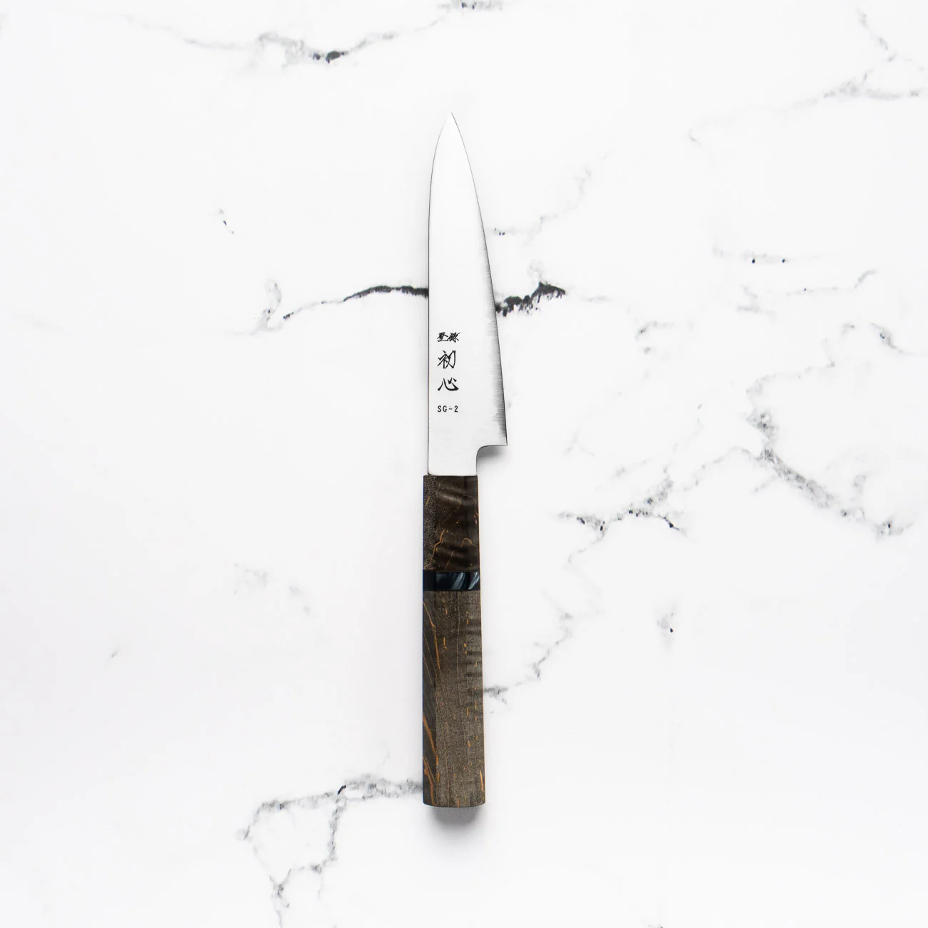Hatsukokoro Hayabusa SG2 3 Layer Petty 120mm - Dark Maple - Image 3