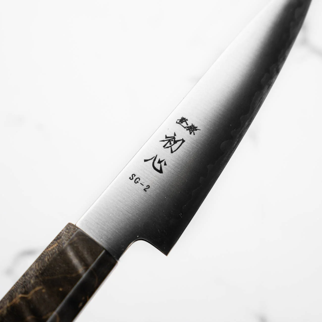 Hatsukokoro Hayabusa SG2 3 Layer Petty 120mm - Dark Maple - Image 5