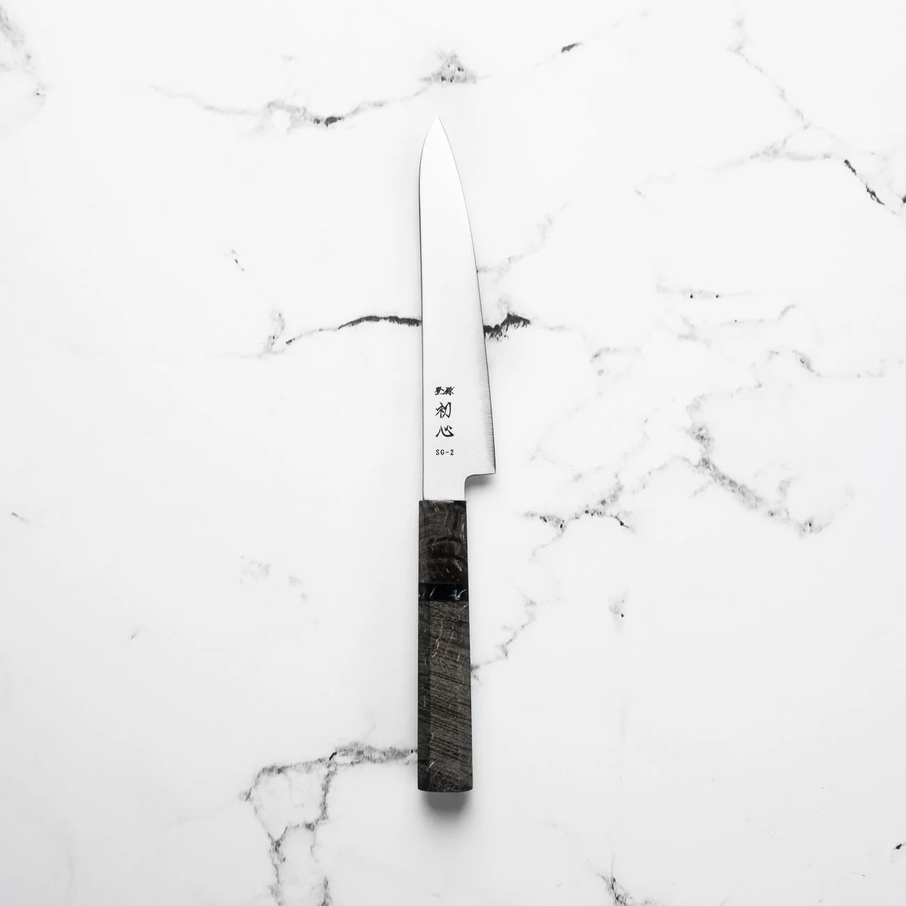 Hatsukokoro Hayabusa SG2 3 Layer Petty 150mm - Dark Maple - Image 3