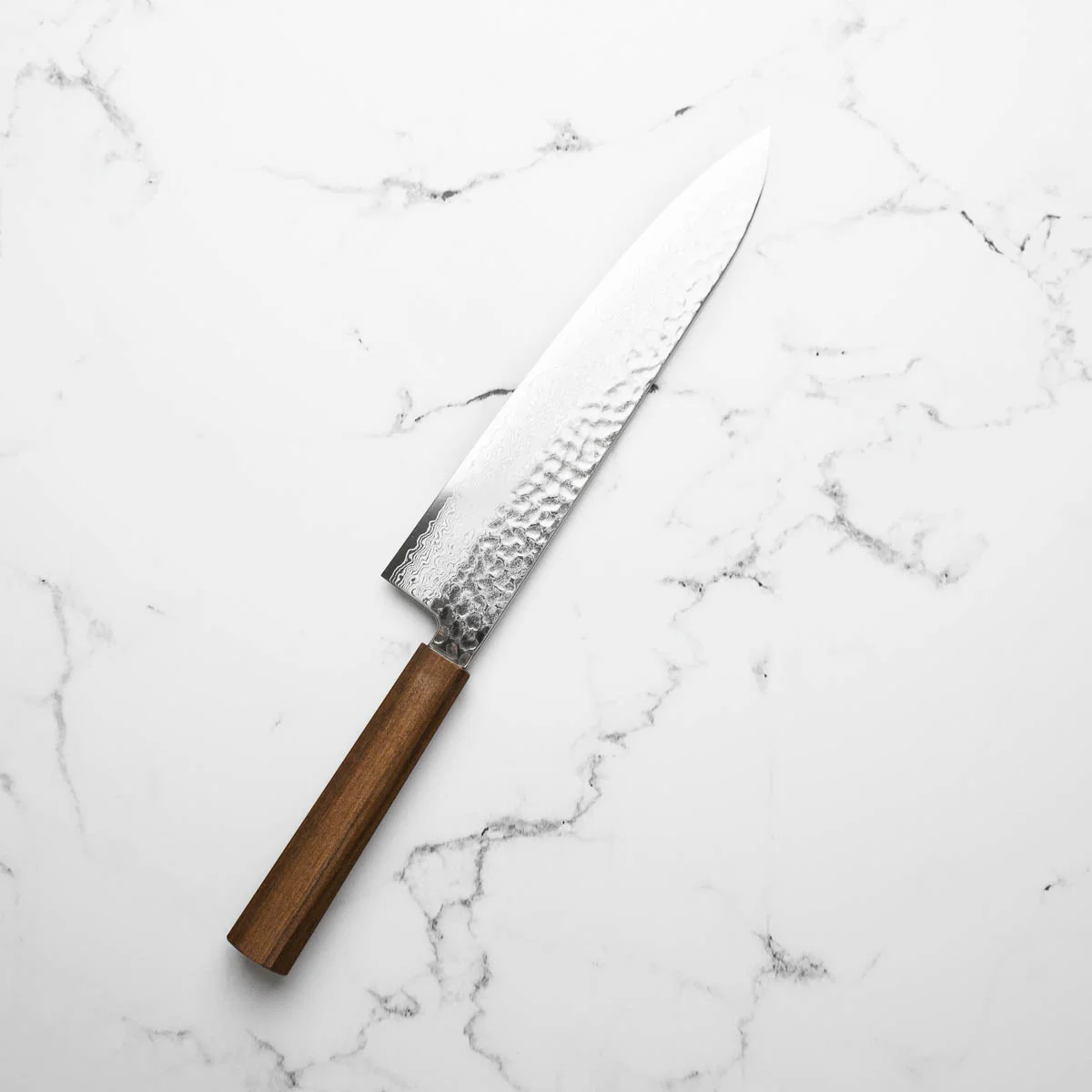 Hatsukokoro Hayabusa VG10 Damascus Tsuchime Gyuto 240mm - Image 2
