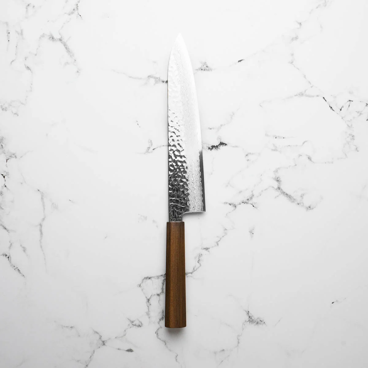 Hatsukokoro Hayabusa VG10 Damascus Tsuchime Gyuto 240mm - Image 6