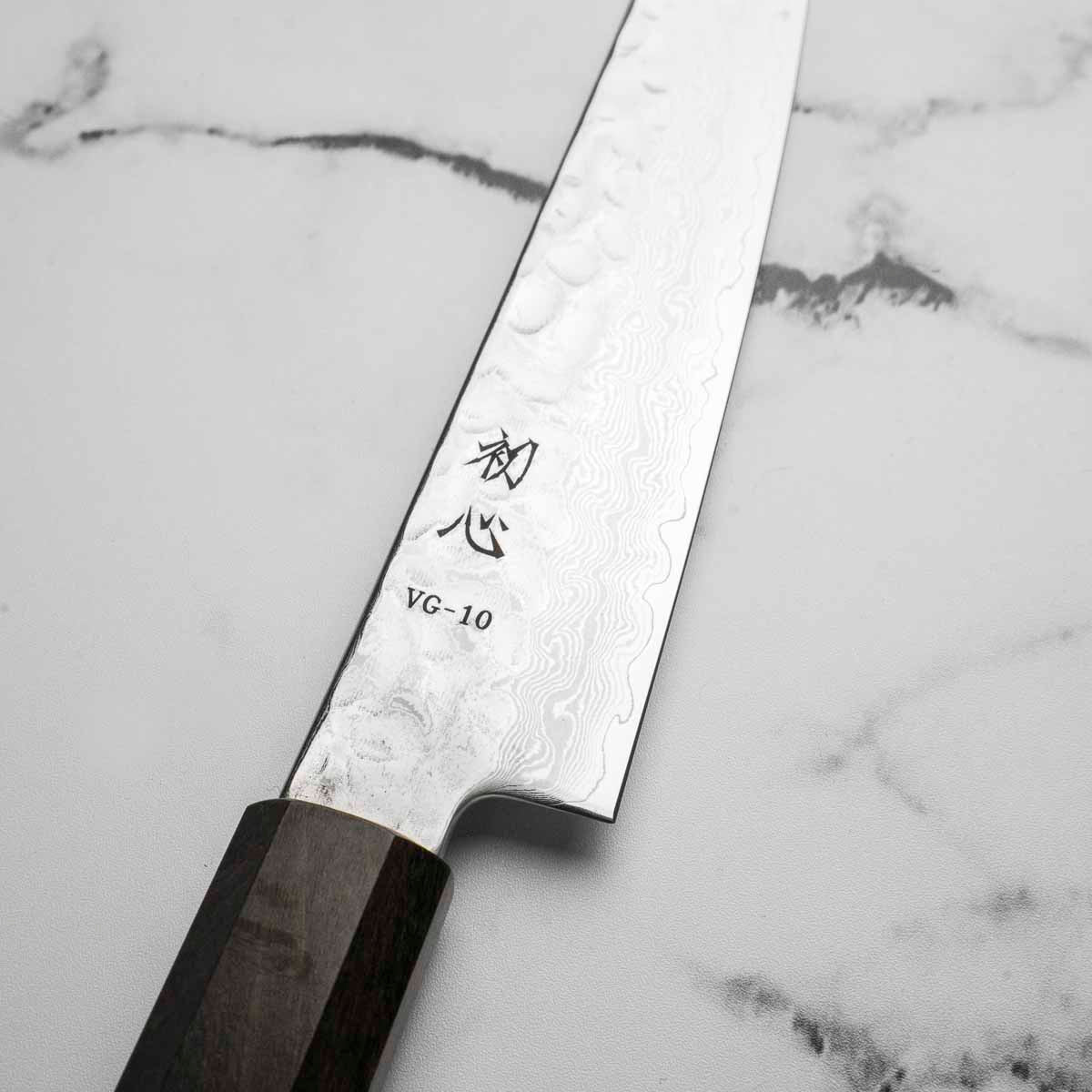 Hatsukokoro Hayabusa VG10 Damascus Tsuchime Petty 150mm - Image 3