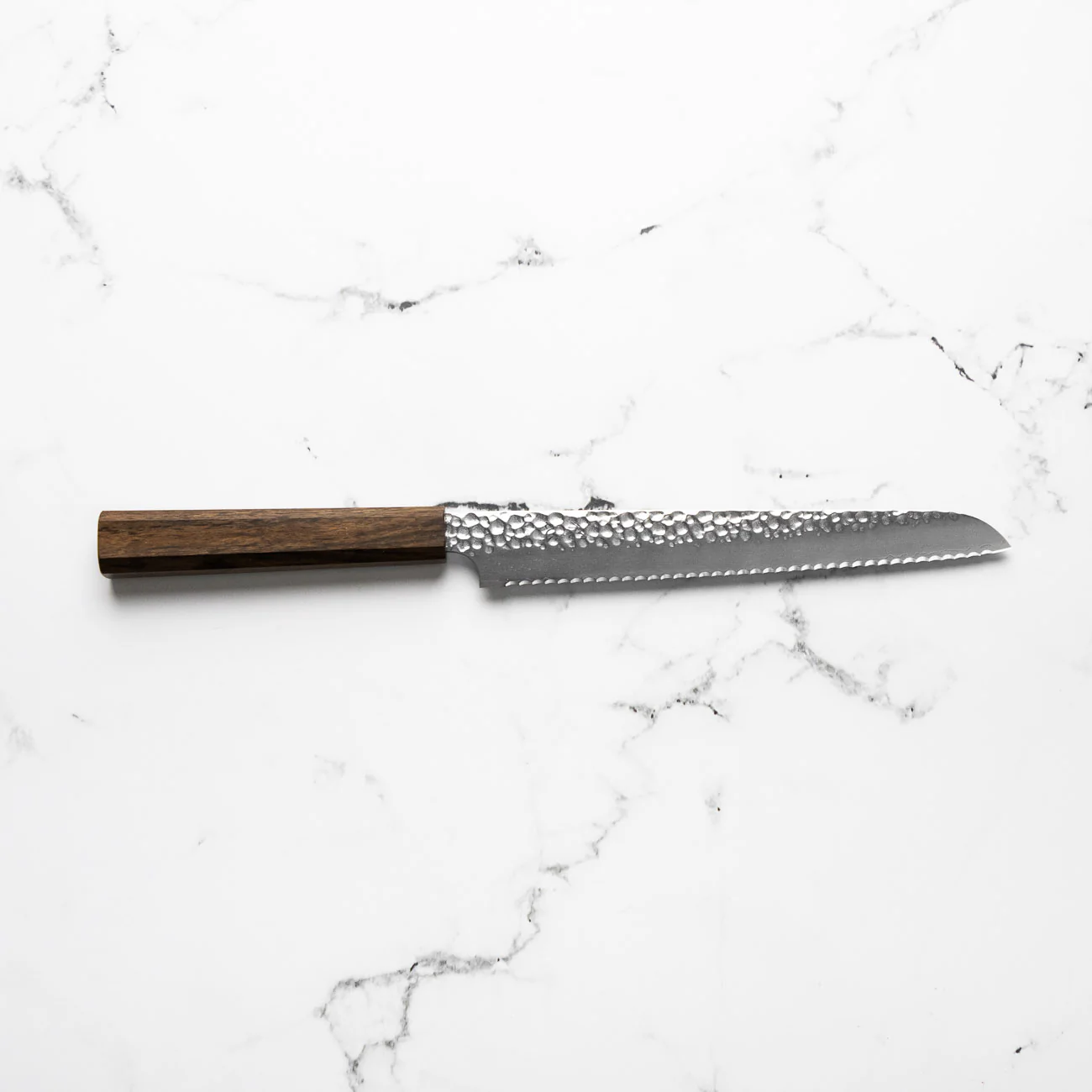Hatsukokoro Hayabusa VG10 Tsuchime 3 Layer Bread Knife 210mm - Image 2