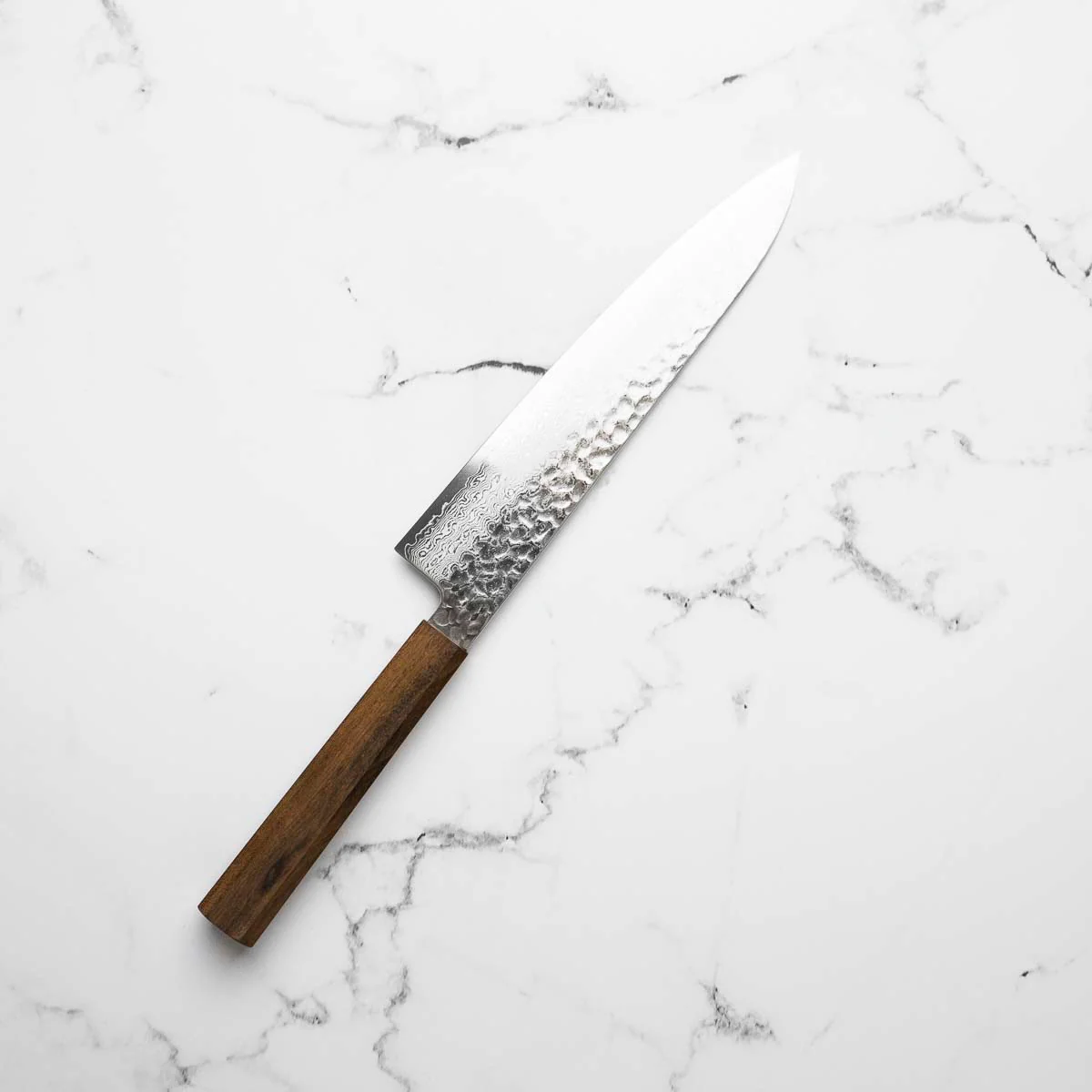 Hatsukokoro Hayabusa VG10 Damascus Tsuchime Gyuto 210mm - Image 2