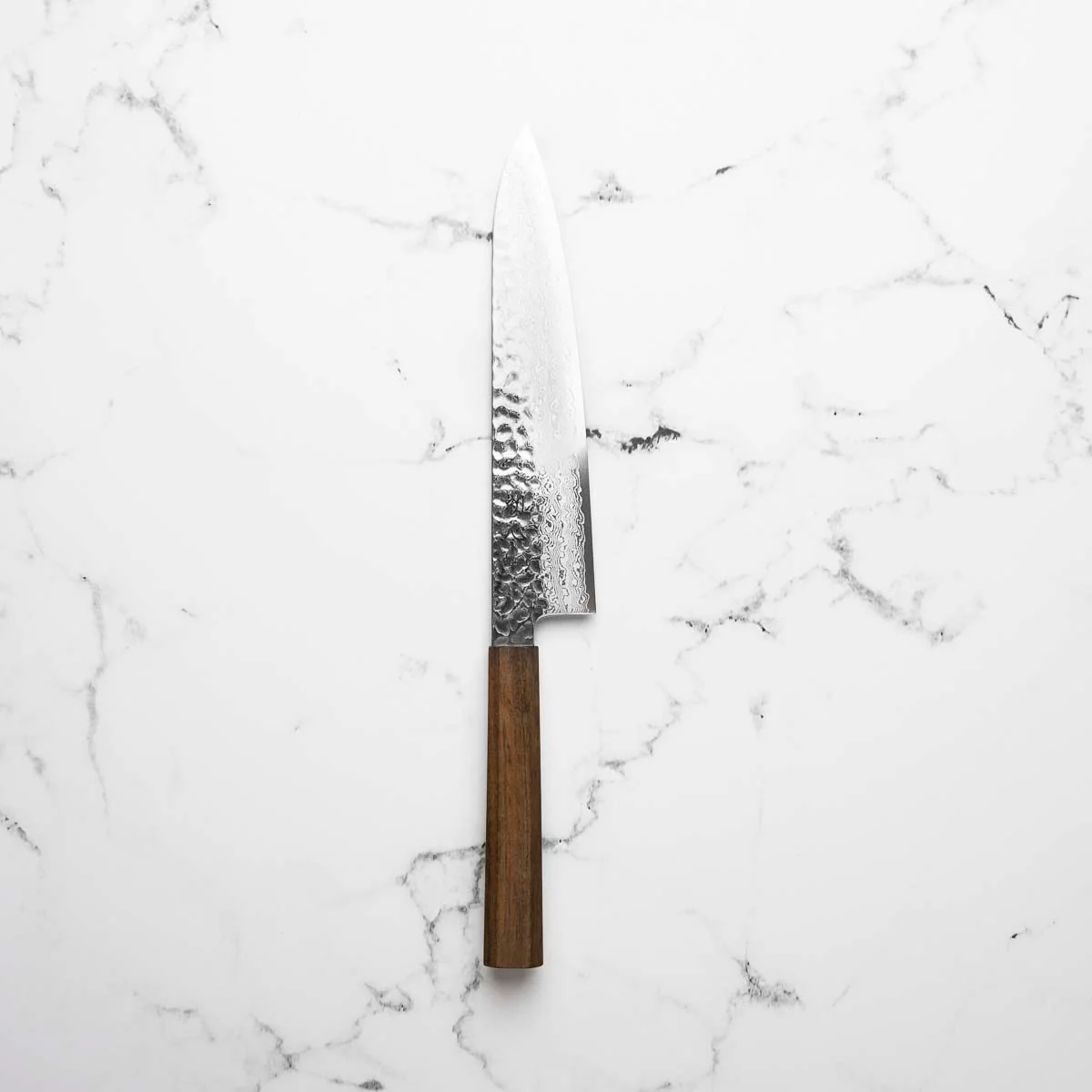 Hatsukokoro Hayabusa VG10 Damascus Tsuchime Gyuto 210mm - Image 4