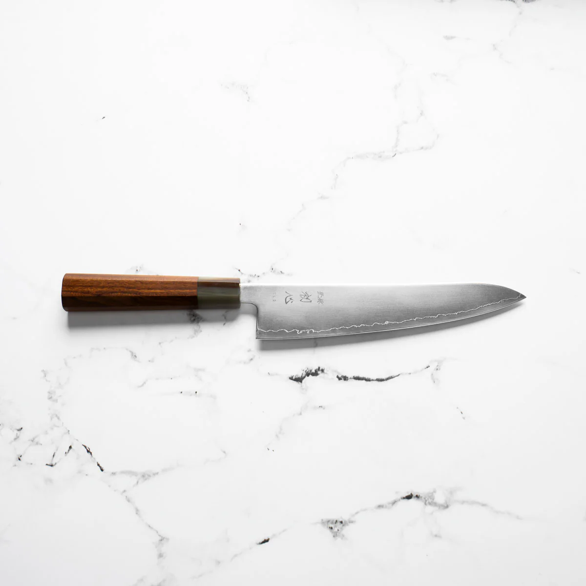 Hatsukokoro Hikari SLD 3 Layer Gyuto 195mm - Quince - Image 4