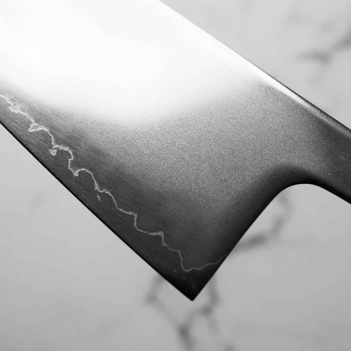 Hatsukokoro Hikari SLD 3 Layer Gyuto 210mm - Carbon Fibre - Image 6