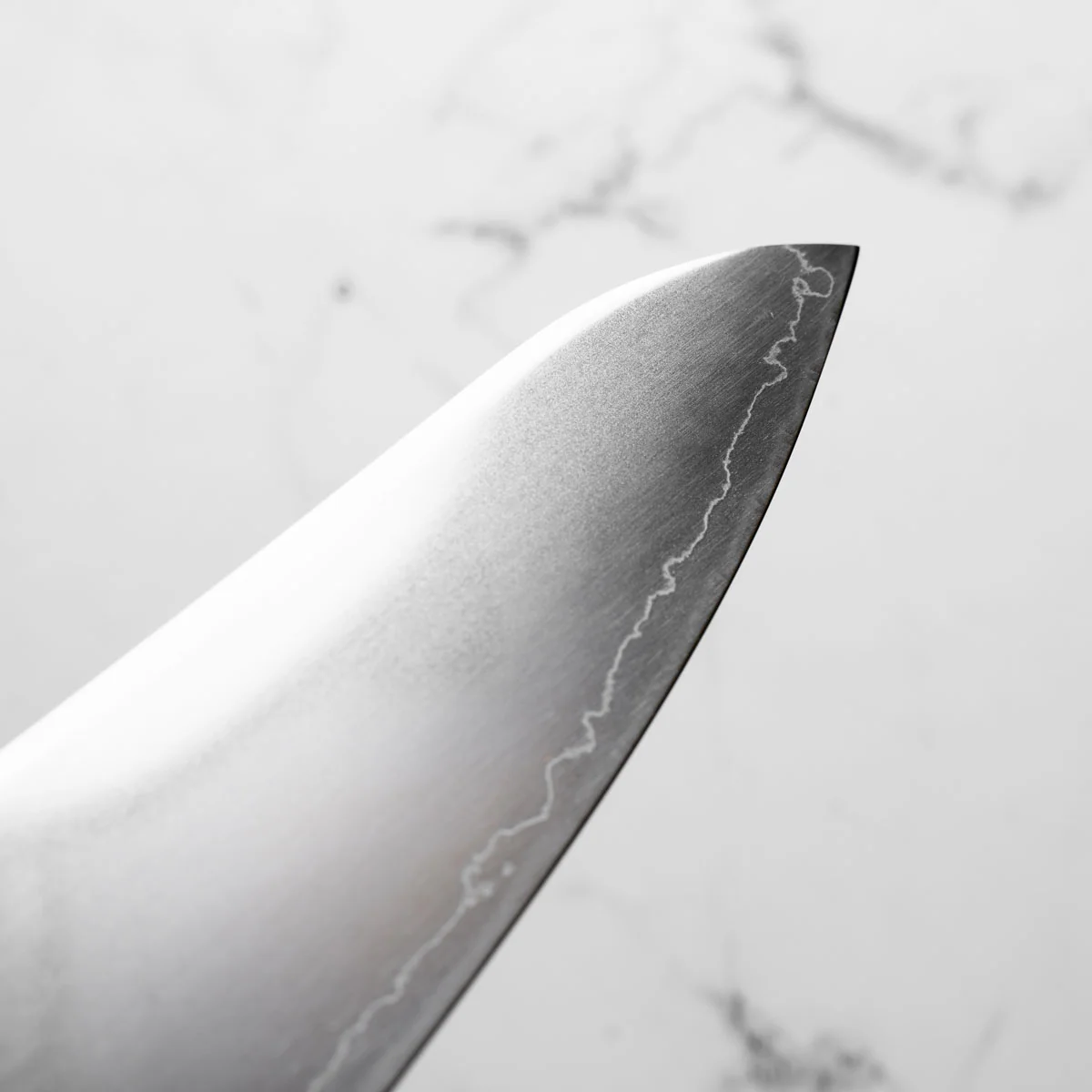 Hatsukokoro Hikari SLD 3 Layer Gyuto 210mm - Carbon Fibre - Image 7